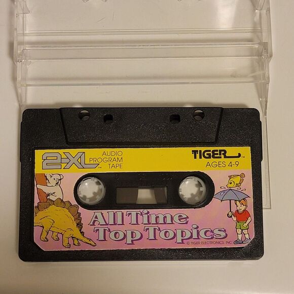 Tiger All Time Top Topics Cassette Tape For 2-XL Robot Audio‎ Program Tape 1992 - Picture 1 of 3
